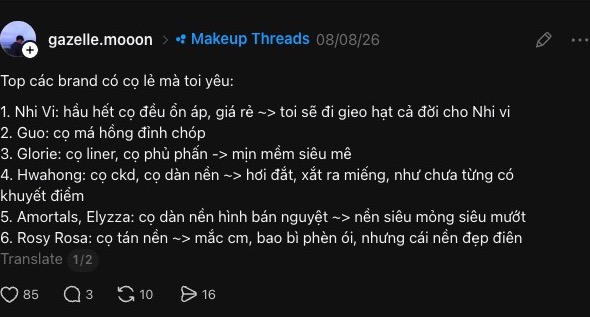 Bài viết của gazelle.mooon trên Threads